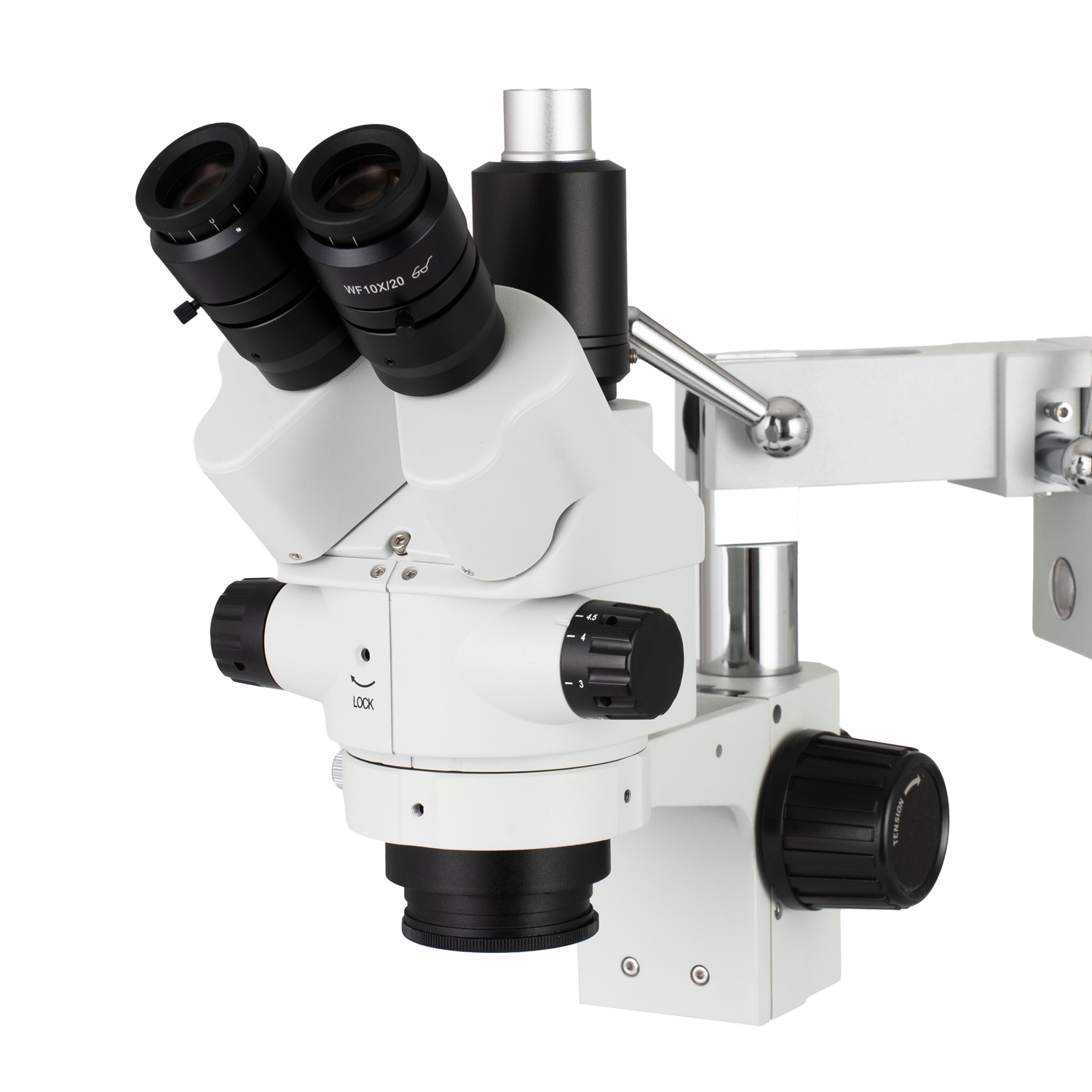 Amscope Microscope Stereo 7X-45X - Cabezal de Microscopio Estéreo con Zoom