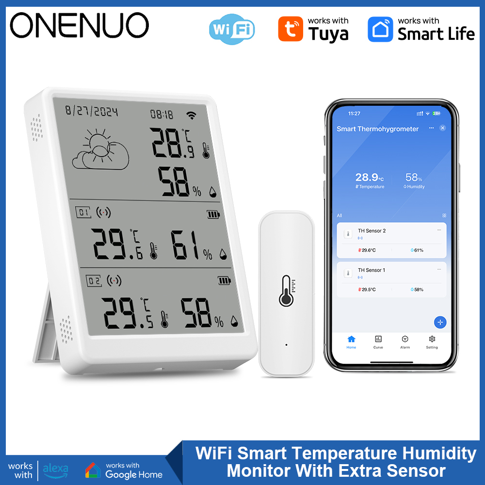 Weather Station Indoor - Tuya-Sensor de temperatura de estación meteorológica