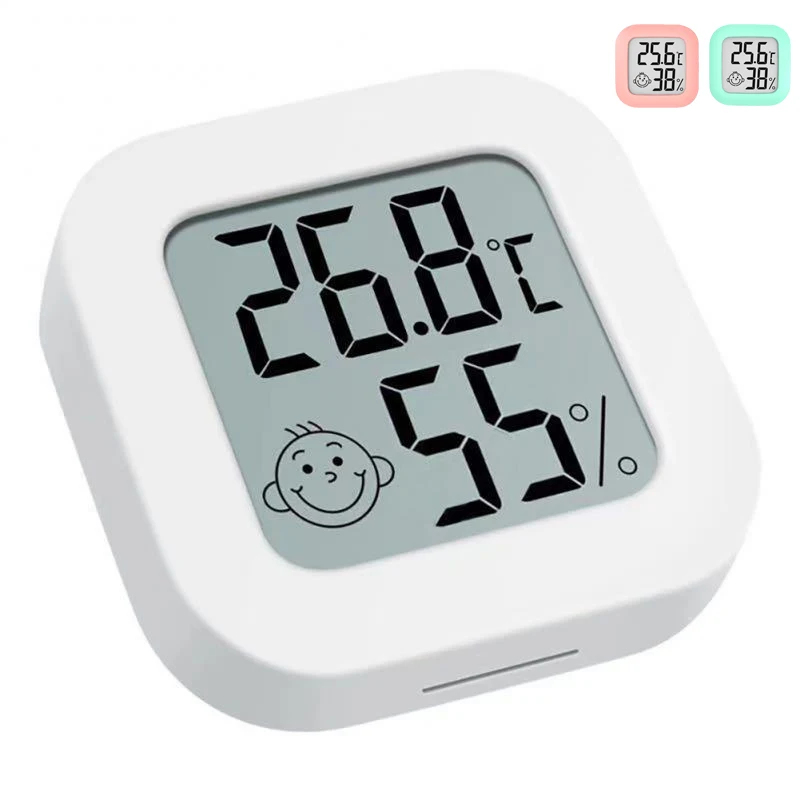 Weather Station Indoor - Termómetro digital LCD, higrómetro, medidor electrónico