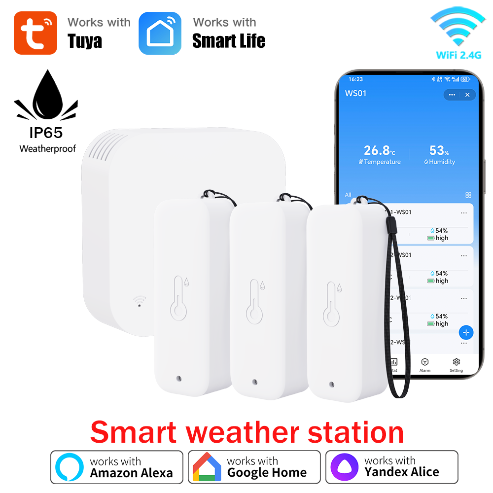 Weather Station Indoor - Estación Meteorológica Inteligente WIFI Tuya, Sensor