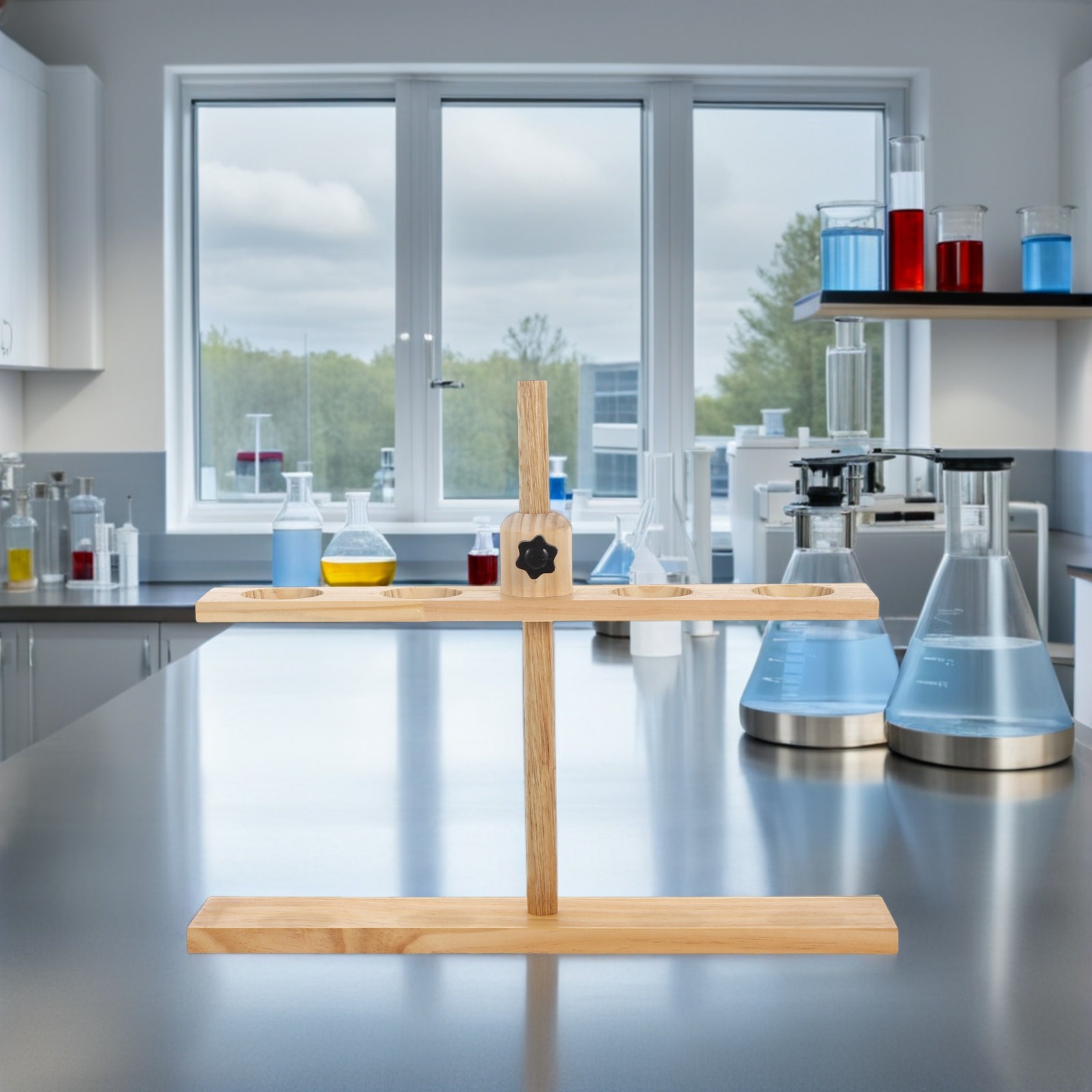 Soporte de Madera para Embudo  - Science Experiment reseña y precio