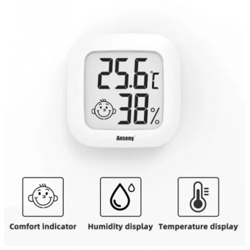 Termómetro digital LCD, higróm - Weather Station Indoor reseña y precio