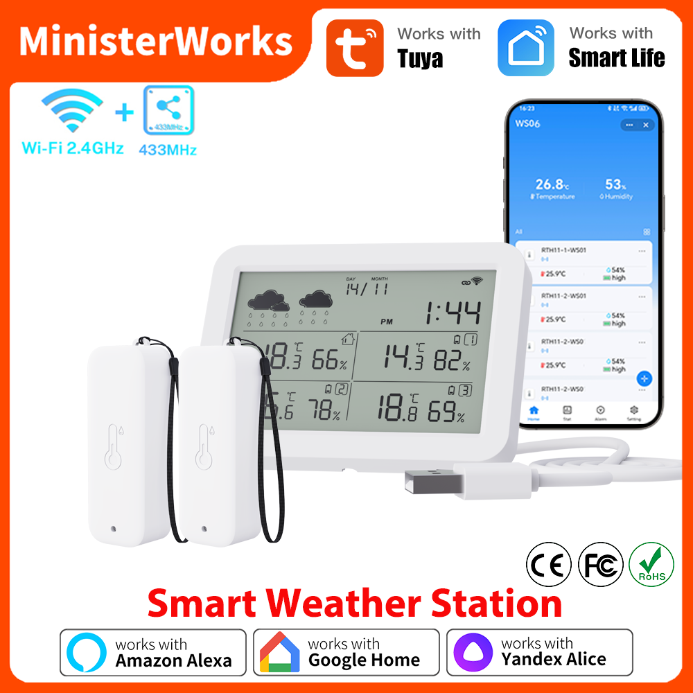 Tuya-estación meteorológica Wi - Weather Station Indoor reseña y precio