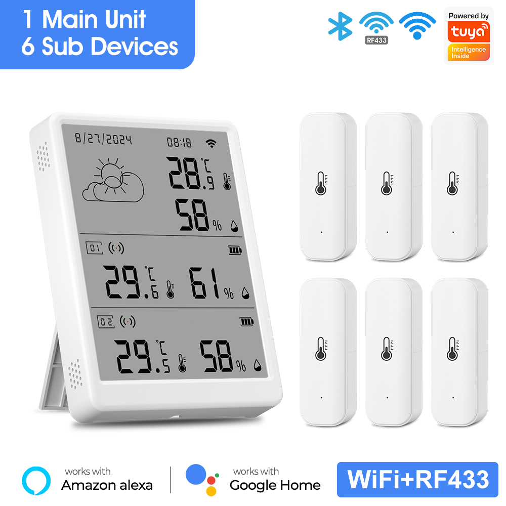 SMATRUL Tuya WiFi Sensor de hu - Weather Station Indoor reseña y precio