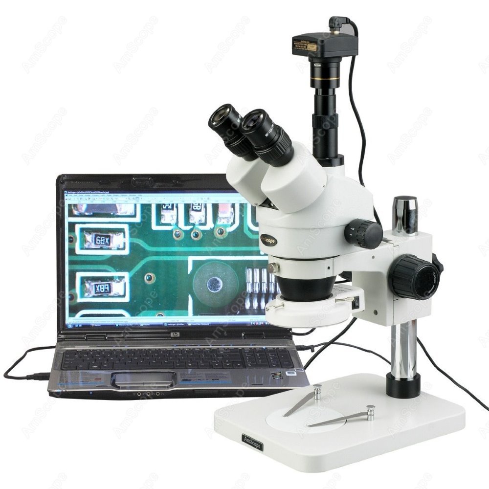 Microscopio Estéreo Trinocular - Amscope Microscope Stereo 7X-45X reseña y precio