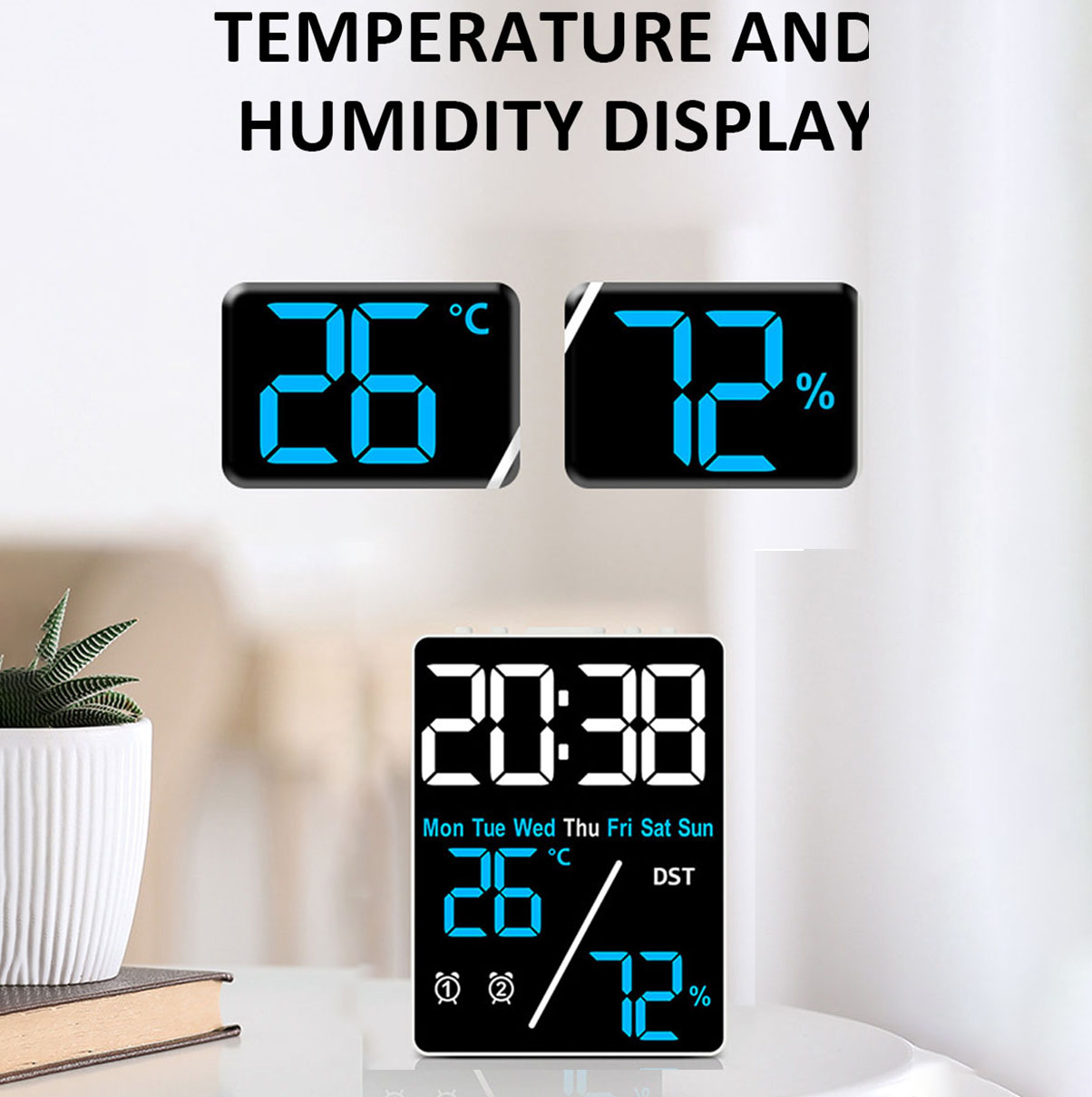 Reloj despertador Digital mult - Weather Station Indoor reseña y precio